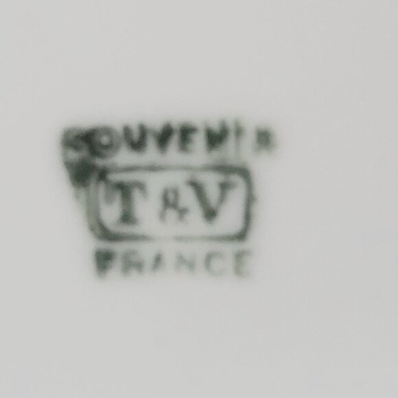 Antique Tressemanes & Vogt Limoges France Hand Painted Fish Plate - Picture 8 of 9